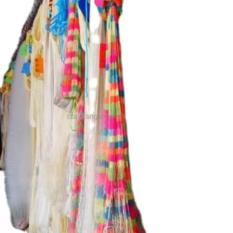 Handmade Custom 10 Feet High Strength Fishing Net Pure Nylon Double Knot Type Made in China
