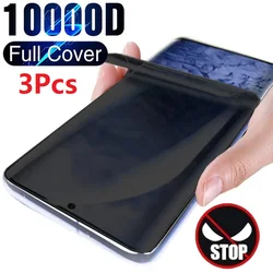 3Pcs Anti Spy Privacy Hydrogel Film For Motorola Edge 50 30 Ultra Fusion Curved For Moto X40 X30 S30 Pro Screen Protector