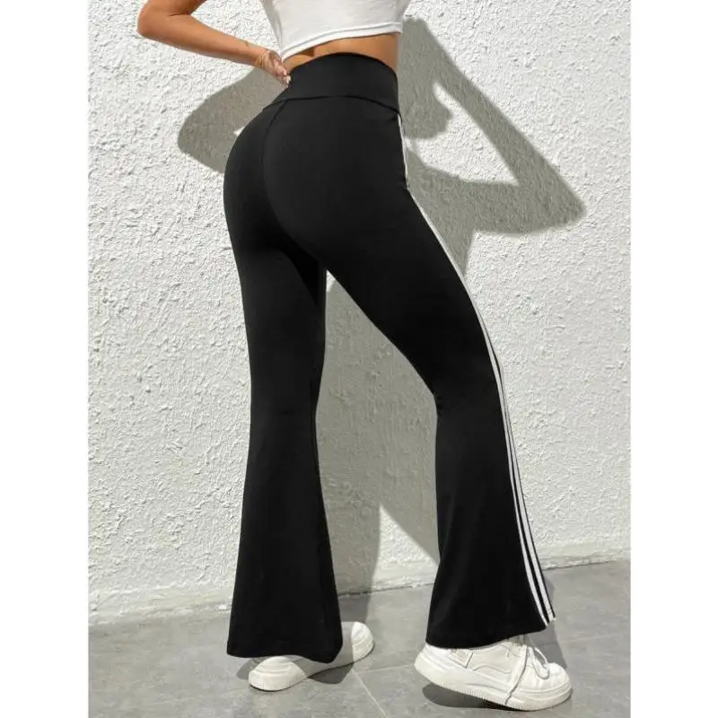 サイドスプリットフレアパンツ メンズ レトロ Sle Ciwalk ort orts エラスティック マイクロエラスティック ナインポイント丈 Tシャツ アセテート繊維