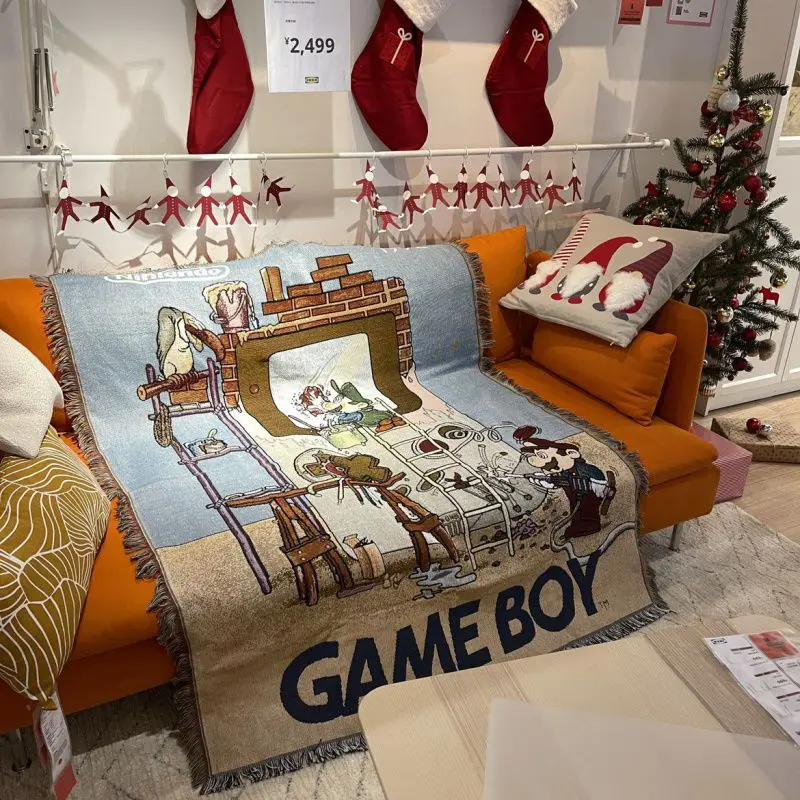Sofa Blanket Casual Blanket Anime Style For Bed Sofa Towel Single Full Cover Sofa Blanket, Winter Picnic Cushion Anime Blanket - Image 3