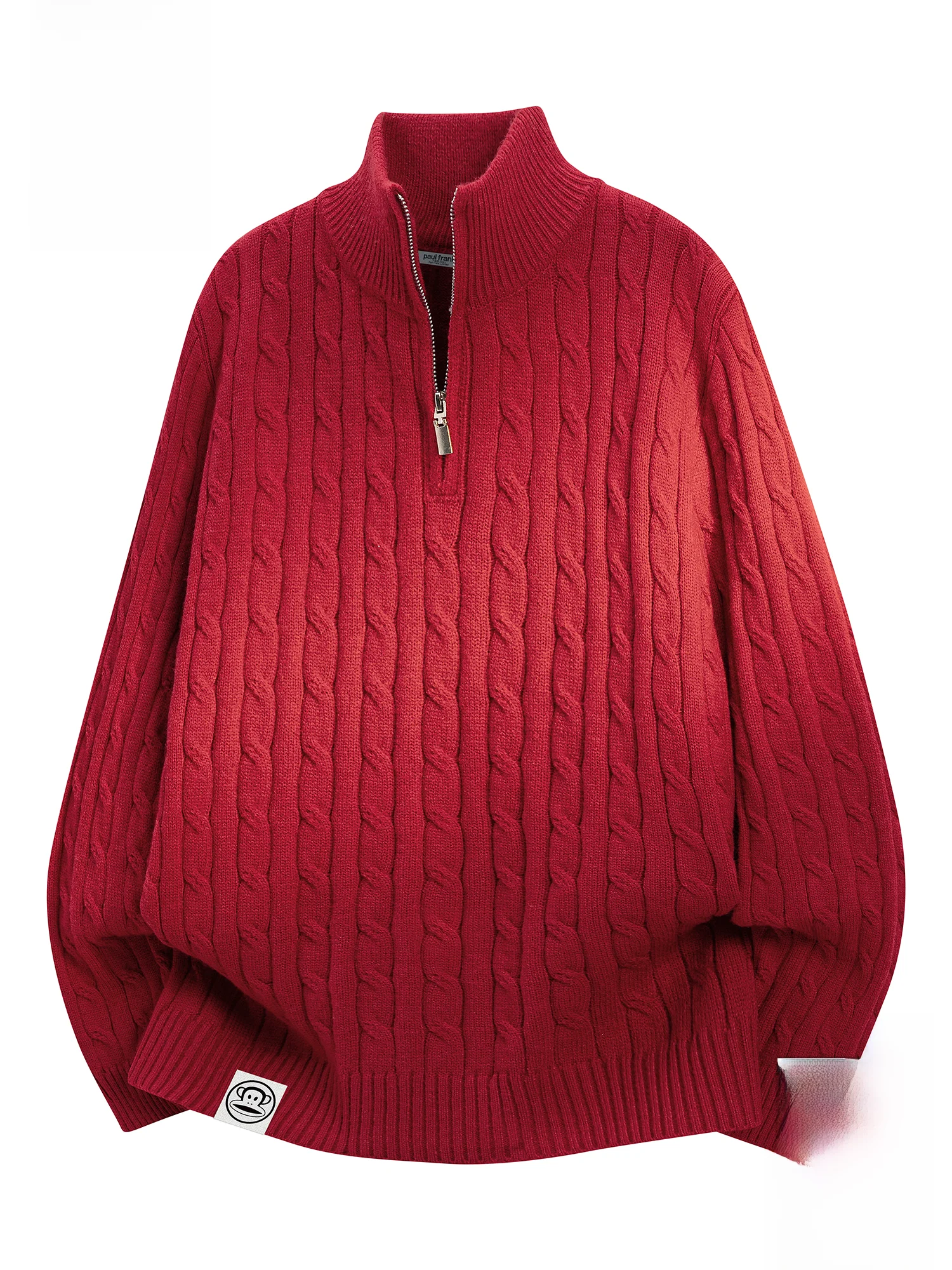 

Мужской повседневный вязаный свитер Paul Frank: новая зимняя коллекция, свободный крой, теплый, на молнии, из смесового полиэстера, комфортный, модный, стильный