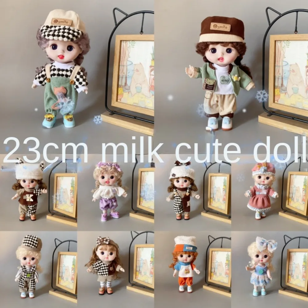 Fashion 1/6 BJD 23cm Doll 1/6 BJD Skirt DIY Handmade Doll'S Overall Replace 30cm Doll Clothes Kids Gift