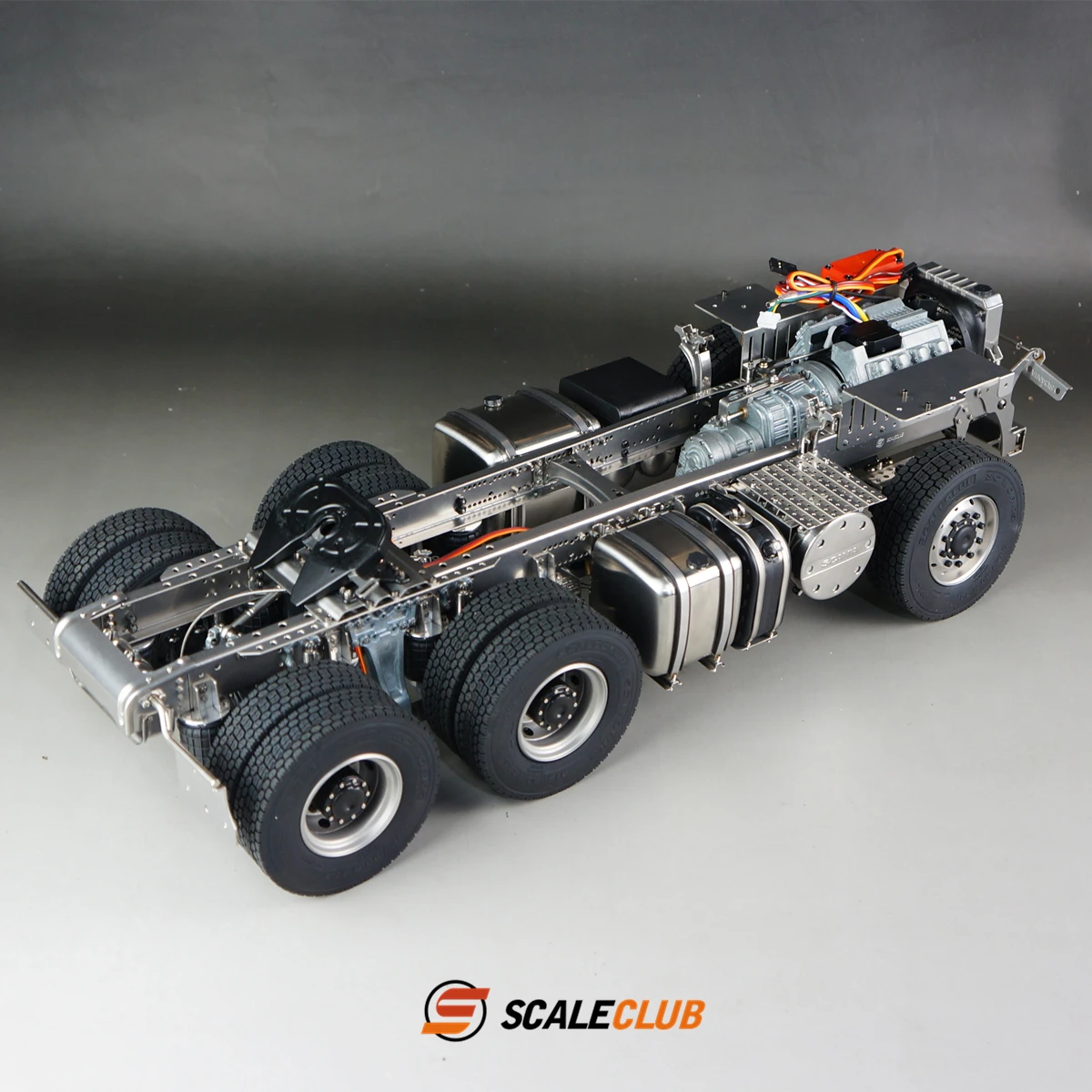 

Scaleclub 1/14 For Scania R620 730 Upgrade 6x6 6x4 Metal Chassis For Tamiya RC Trailer Tipper Car Diy Parts