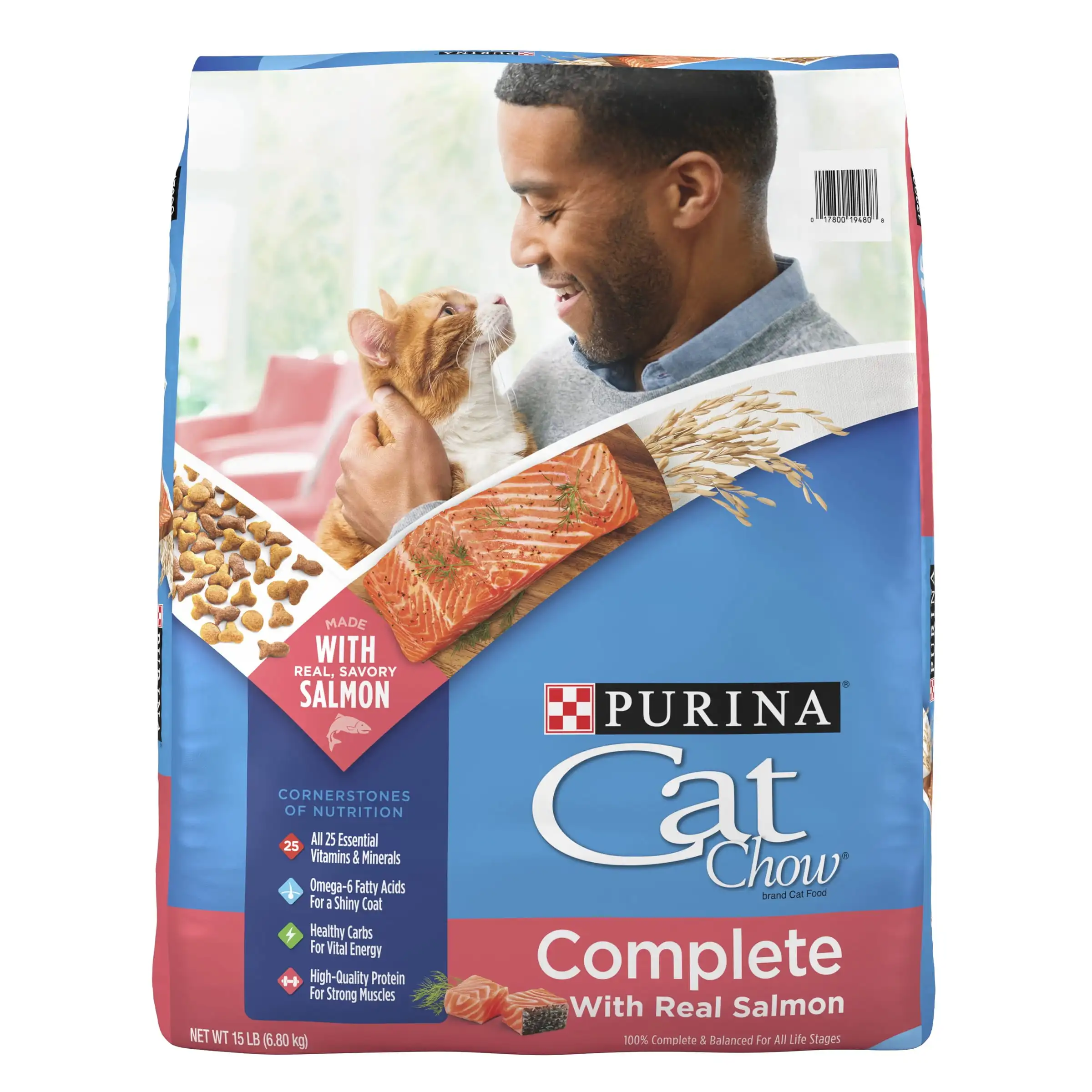 

Purina Complete, Dry Cat Food, Salmon, 15 lb Bag