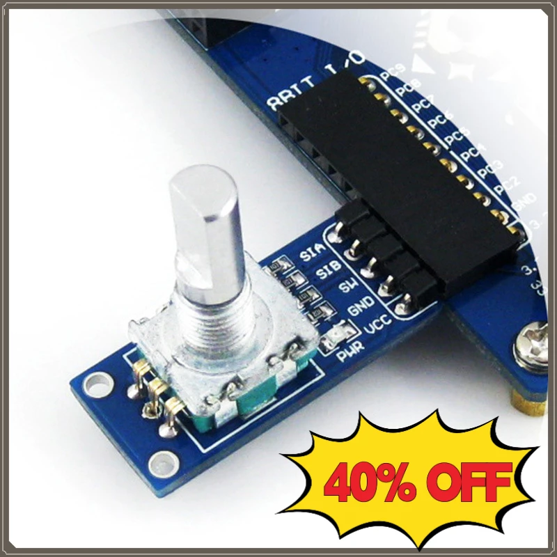 360° Incremental Rotary Encoder Module MCU Rotation Counting Sensor for Arduino/ESP32/Raspberry Pi