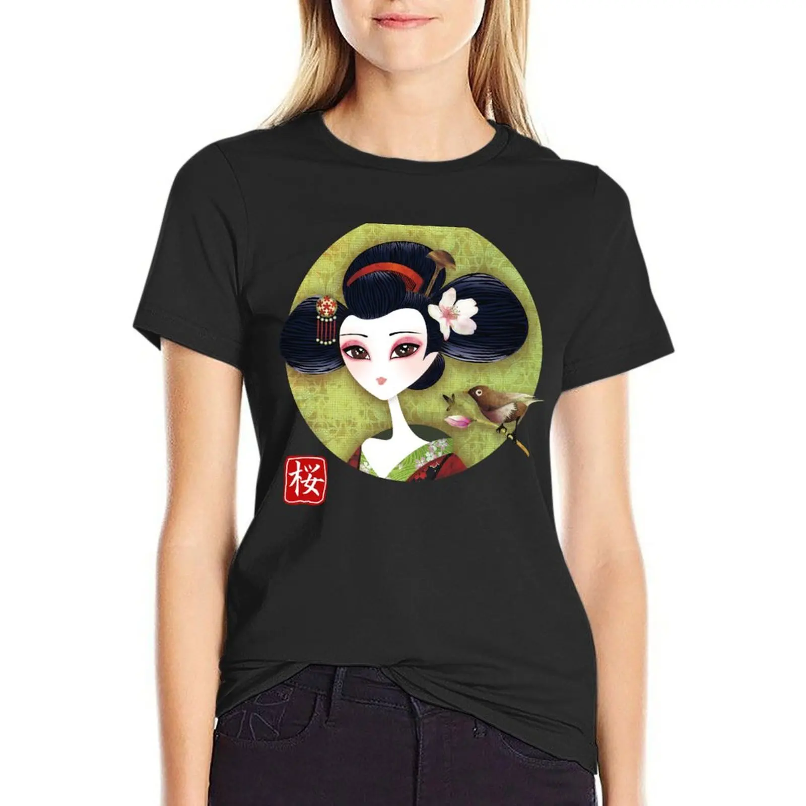 

Sakura Girl Reloaded T-Shirt new edition customizeds animal prinfor black t shirts for Women