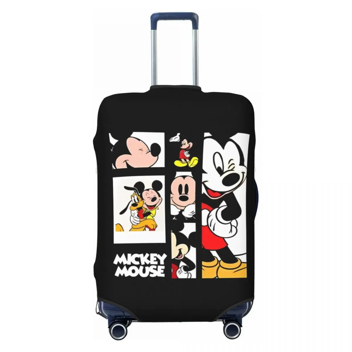 

Mickey Mouse Print Suitcase Cover Cruise Trip Protection Flight Strectch Luggage Supplies