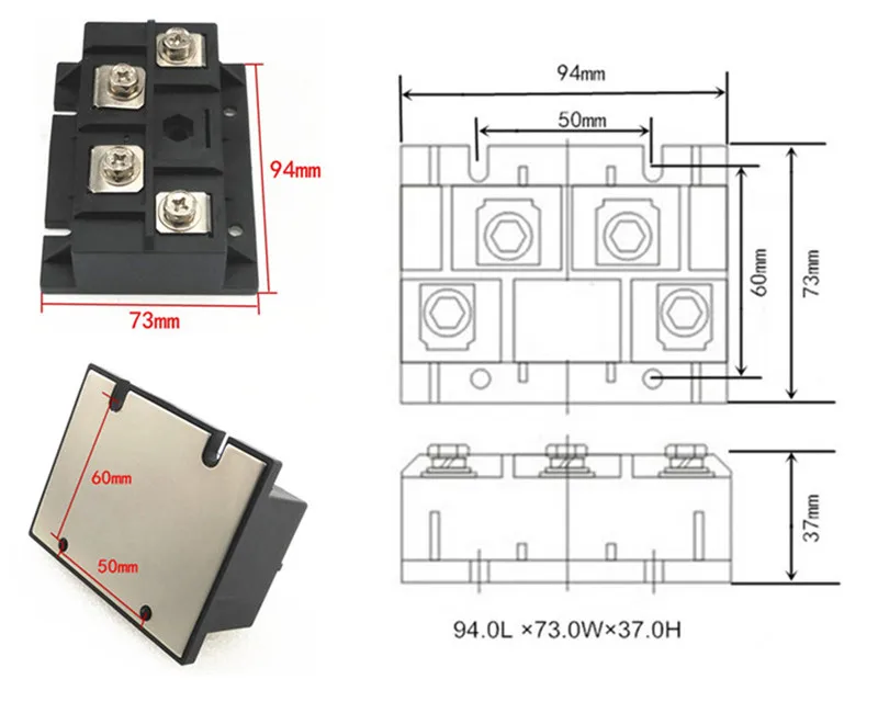 MDQ200A1600V single-phase rectifier bridge MDQ200-16 frequency converter MDQ 200A 600V 800V 1000V 1200V 1800V DC power supply