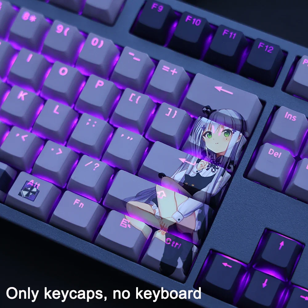 Girls Frontline Tastenkappen, alle Charaktere, HK416 Tastenkappen, PBT, Cherry, Hintergrundbeleuchtung, DIY-Tastenkappen, Anime-Tastenkappen für ANSI 61 87 104 108 Layout – Detail 17