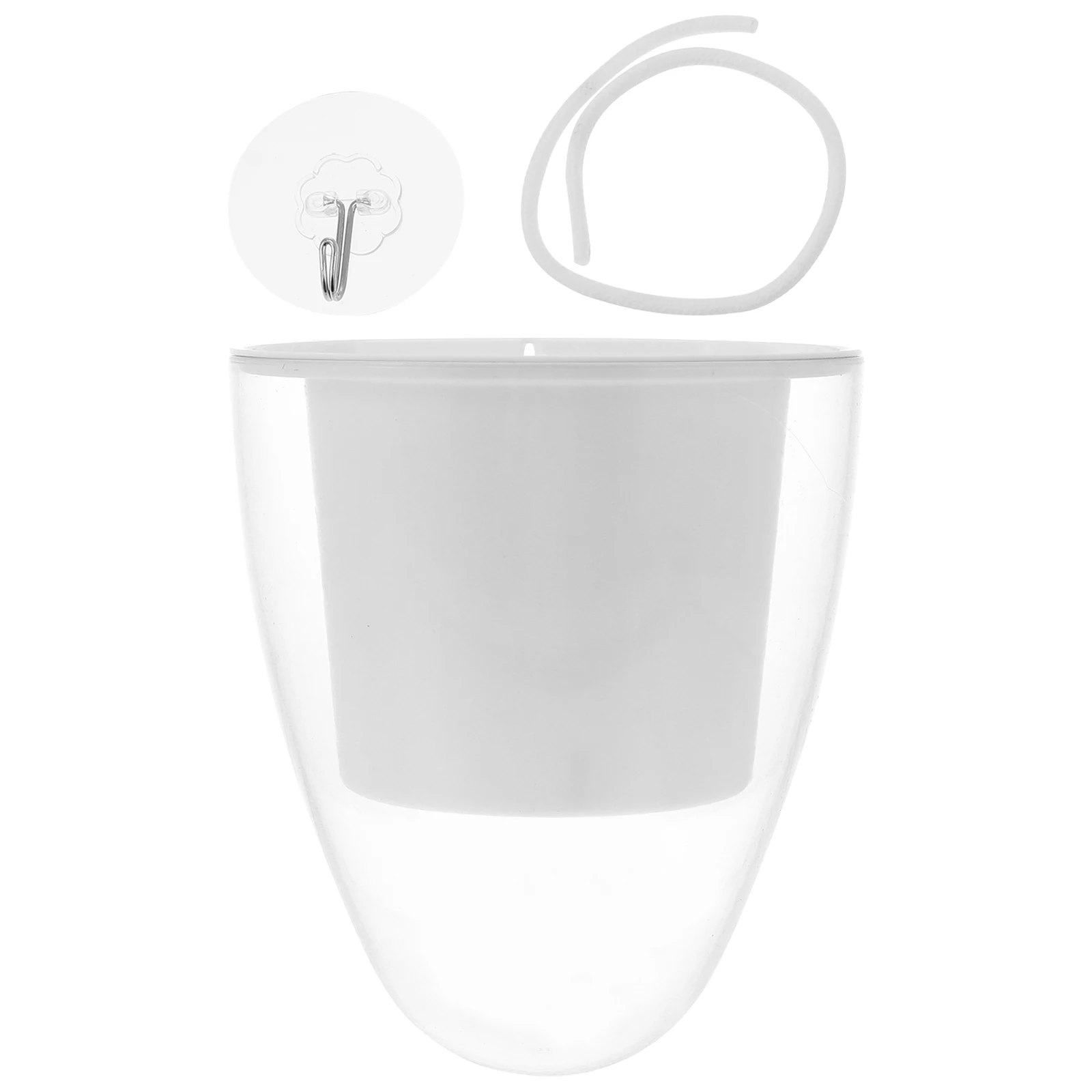 

1 Set Wall-Mounted Flower Pot Plastic Hanging Container For Indoor Plants Space-Saving Wall Planter Decor Wall Hanging Plant Pot