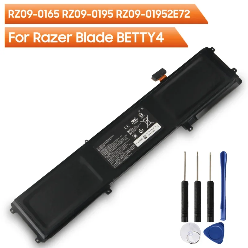 Replacement Battery Betty4 RZ09-0165 For Razer Blade RZ09-0165 RZ09-0195 RZ09-01952E72 Rechargeable Battery 6160mAh