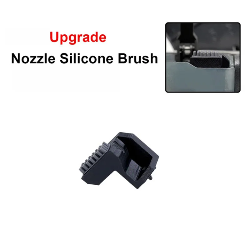 

AAAN-High Quality For Bambu-Lab P1P P1S X1 X1C Nozzles Wiper Silicone Brush Mounted Scrubbers Print-Head Cleaner