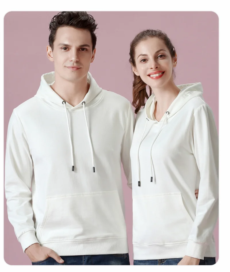 High-Quality Pullovers Custom Logo Printed Personal Group Brand Embroidery Men and Women 100% Cotton Hoodies