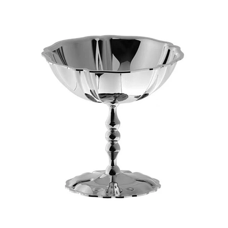 Elegant Dessert Cups 304Stainless Steel Serving Cups Ice Cream Cup Small Dessert Fruit Plate Kitchen Tableware for Cake