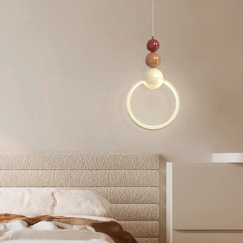 

French cream wind bedside small chandelier bedroom light modern simple study restaurant light