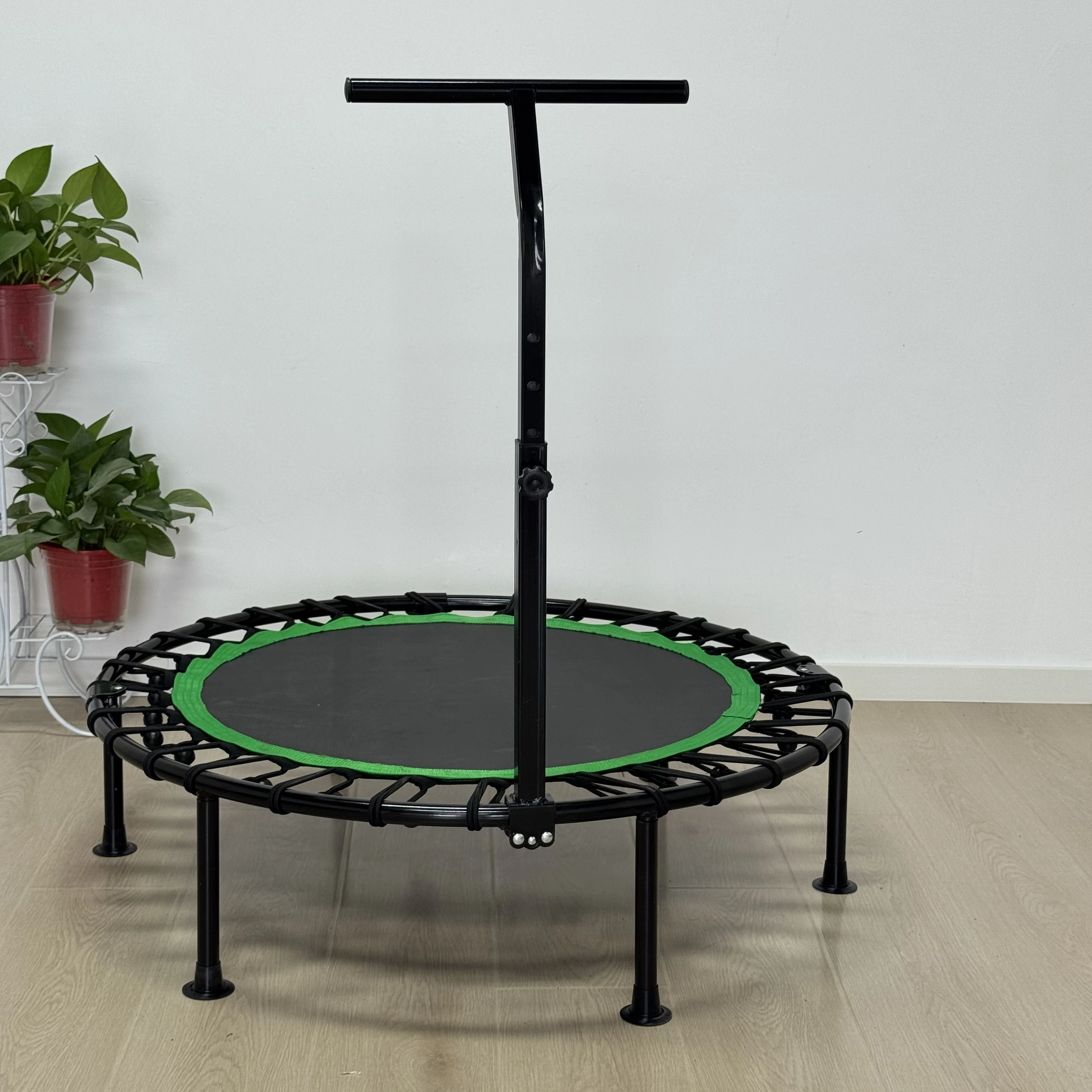 

40-дюймовый/48-дюймовый безопасный складной батут для фитнеса в помещении, для детей и взрослых, домашний батут с ручкой.