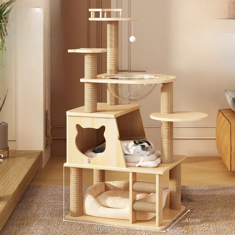 Climbing Accessories Cat Scrapers Tree Tower Board Space Saving High Cat Scrapers Shelf Rascadores De Gato Cat Supplies MR50CS