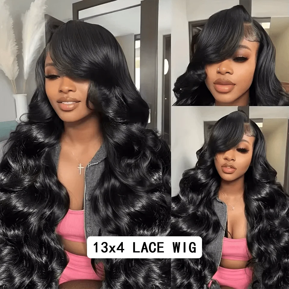 250% 42Inch Body Wave Lace Front Wigs Human Hair 13x6 HD Lace Frontal Wig 13X4 Bone Human Hair Wig Pre Plucked for Women image 3