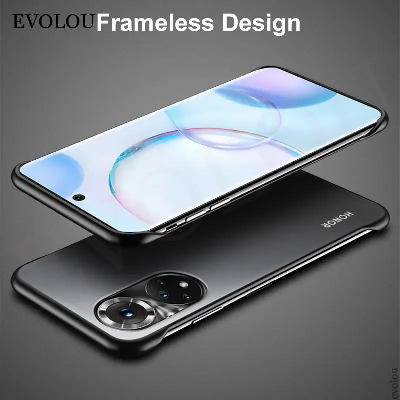 Frameless Phone Case for Huawei Nove 9 Pro Matte Hard PC translucent Back Cover Cases for Honor 50 SE 60 Pro Magic 3 Pro P50