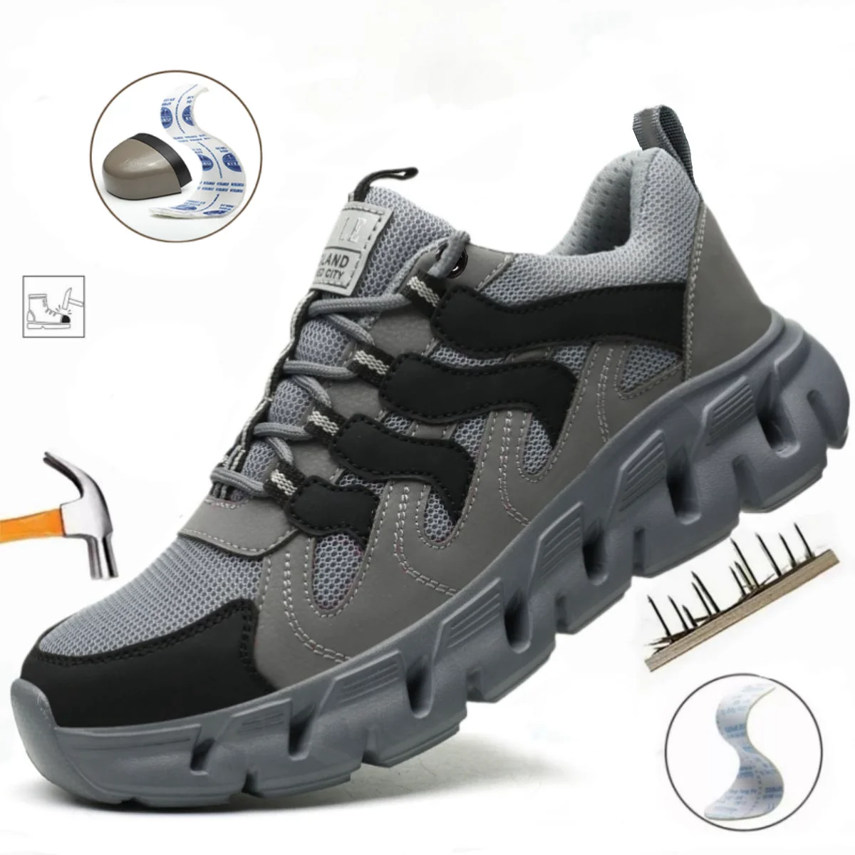 NEW Style Work Shoes Sneakers Steel Toe Shoes Safety Boots Puncture-Proof Work Shoes Indestructible Security Protective