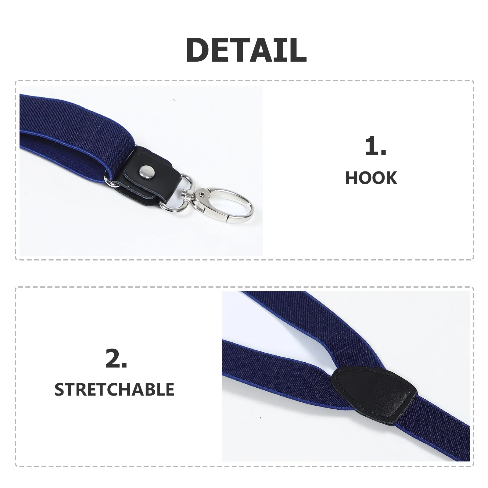 الكبار هوك الحمالات قابل للتعديل الثقيلة الأشرطة المرنة مقاطع آمنة فستان السراويل ملابس رسمية غير رسمية الرجال الحمالات