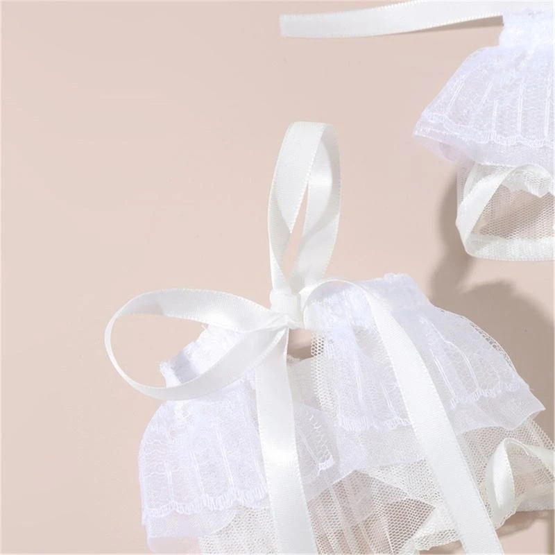 

Fairy Wrist Cuffs Detachable Elegant Wristband Flared Organ Ruffled Wristband