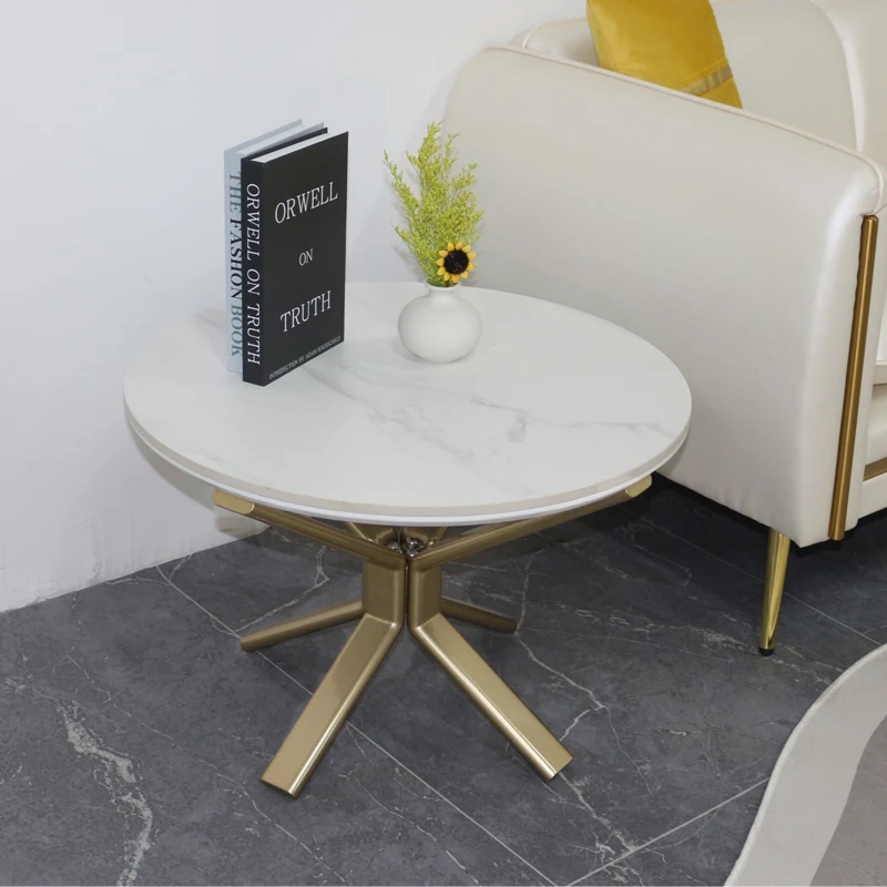 Best-selling Small End Table and Bedroom Side Luxury Coffee Table Rock Panel Center Cafe Living Room Table