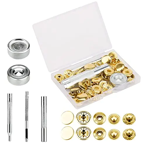 12set Snap Buttons Premium Efficient And Durable Fixing Tools For All Needs Easy To Store Copper