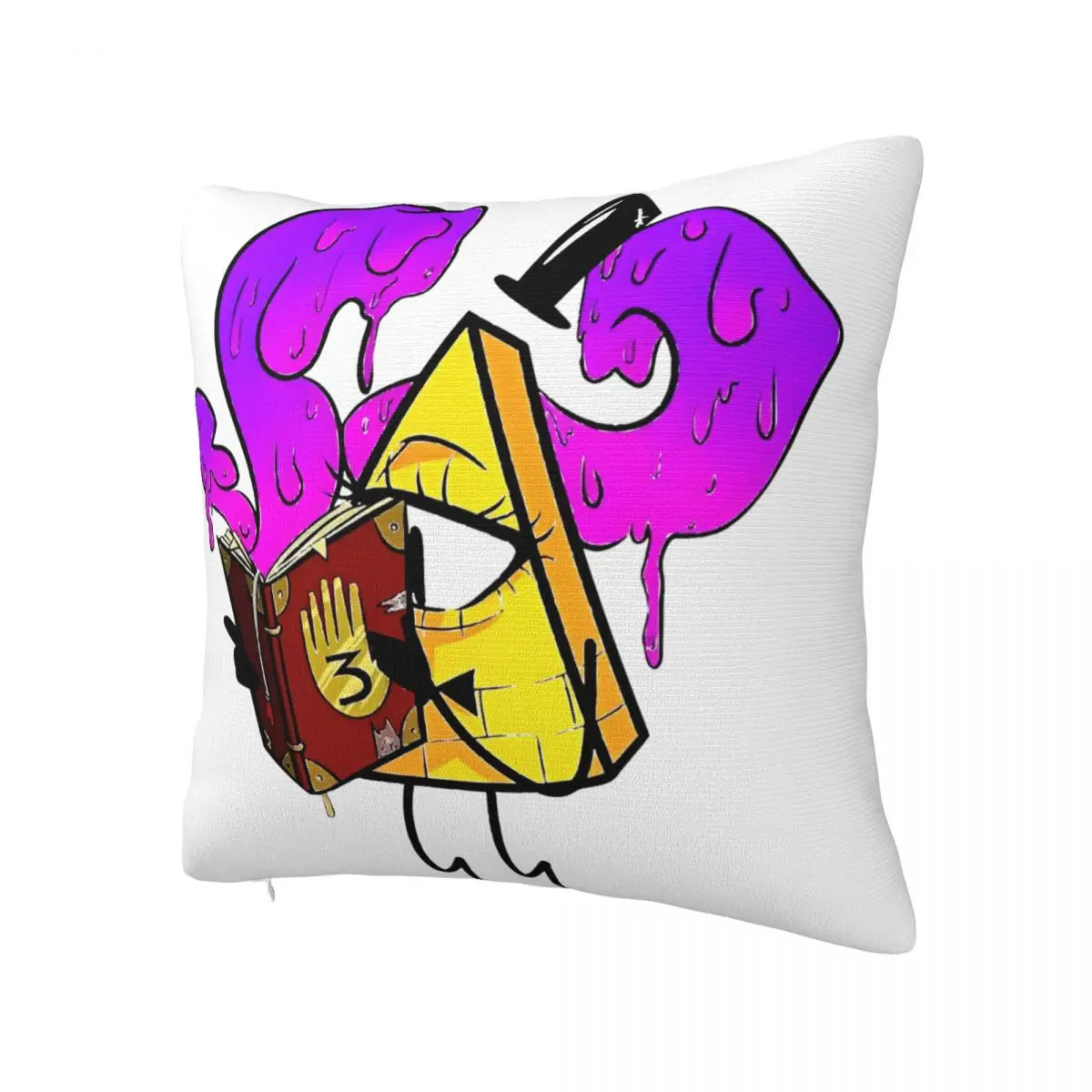 Soft Gravity Falls Bill Cipher Pillowcase Polyester Cushion Cover Decor Cartoon Anime Throw Pillow Case Cover Chair Square 45cm