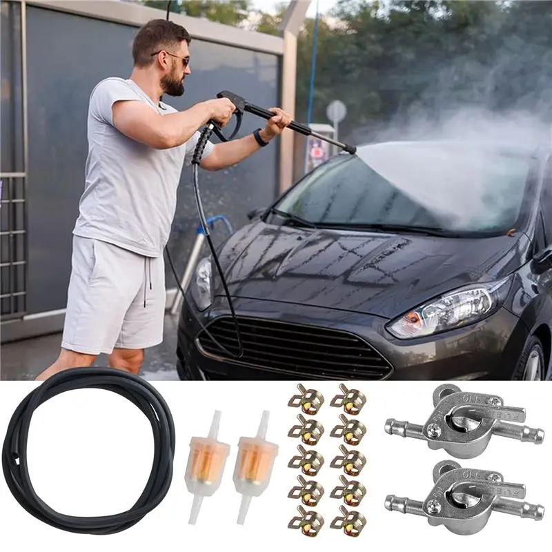 Dependable-Fuel Line Hose Kit Motorcycle Gas Fuel Line Hose For Small Engines Scooters Atvs Mini Bikes Go-Karts Snowmobile