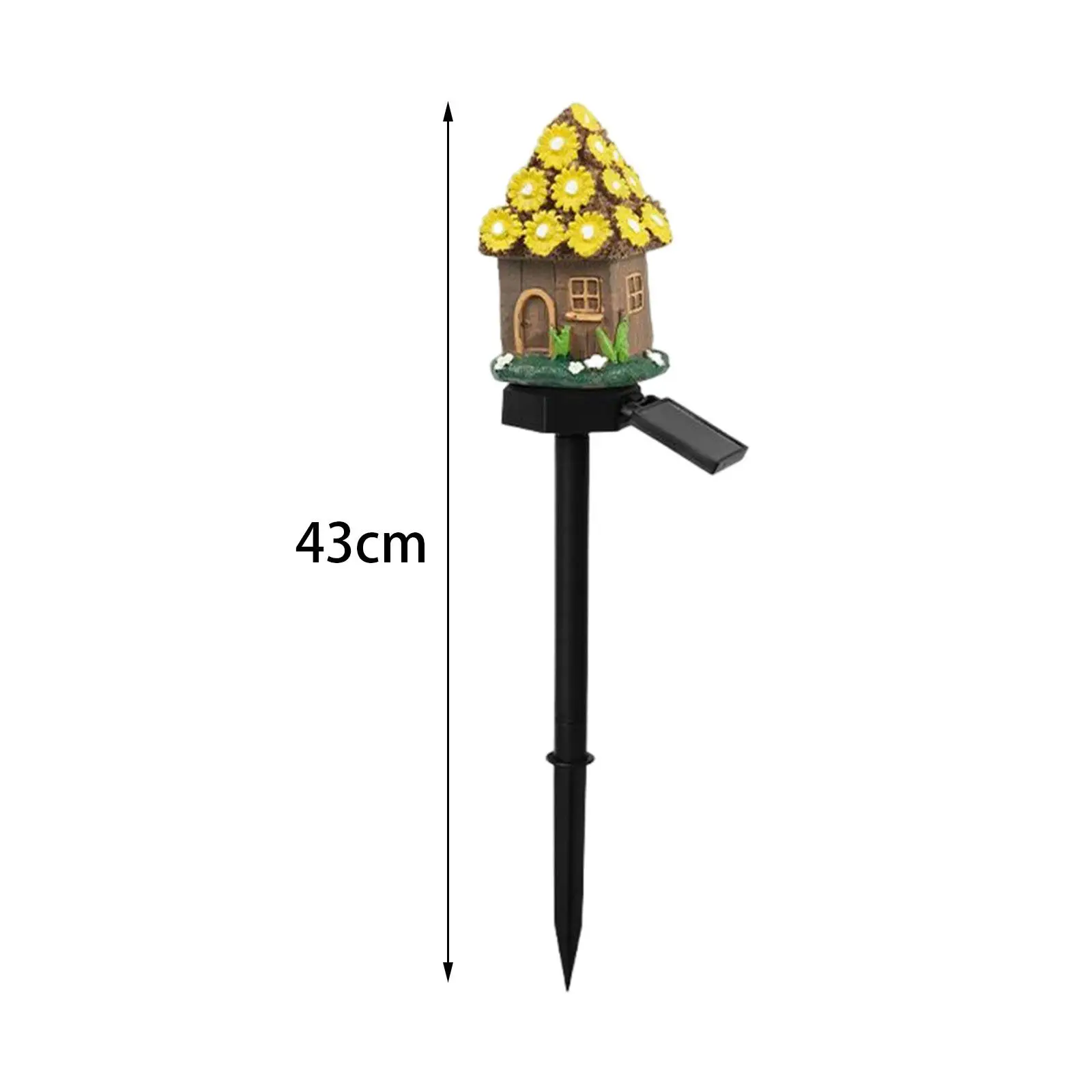 LED Decorative Light Solar Power Garden Stake Light House for Garden Path Patio Decor