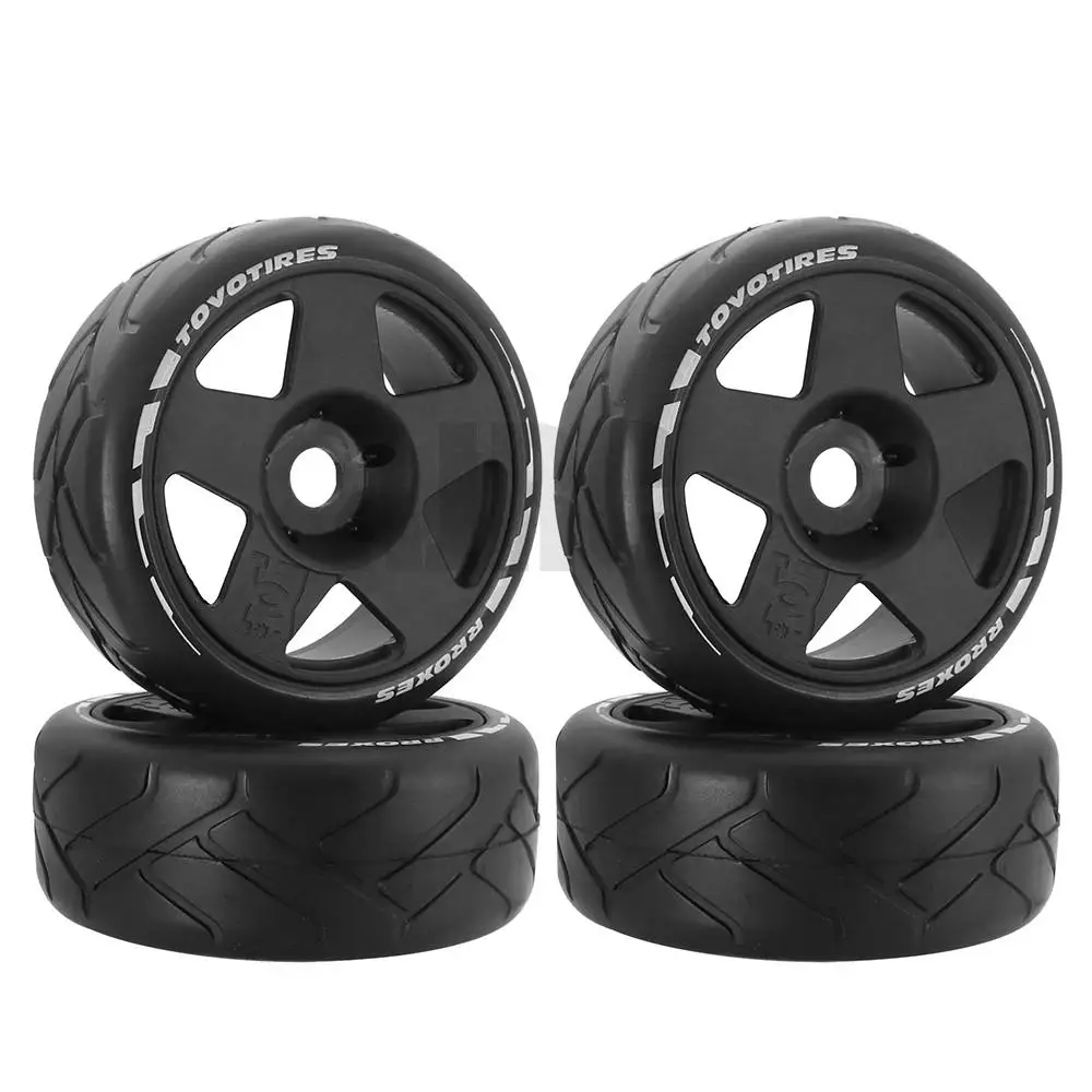 4pcs 1/8 Rc Remote Control Flat Running Rally Electric Car 113mm Tires For Trax X3gt Km Arrma 1/7 Zd Racing Rally Sn Team Hsp