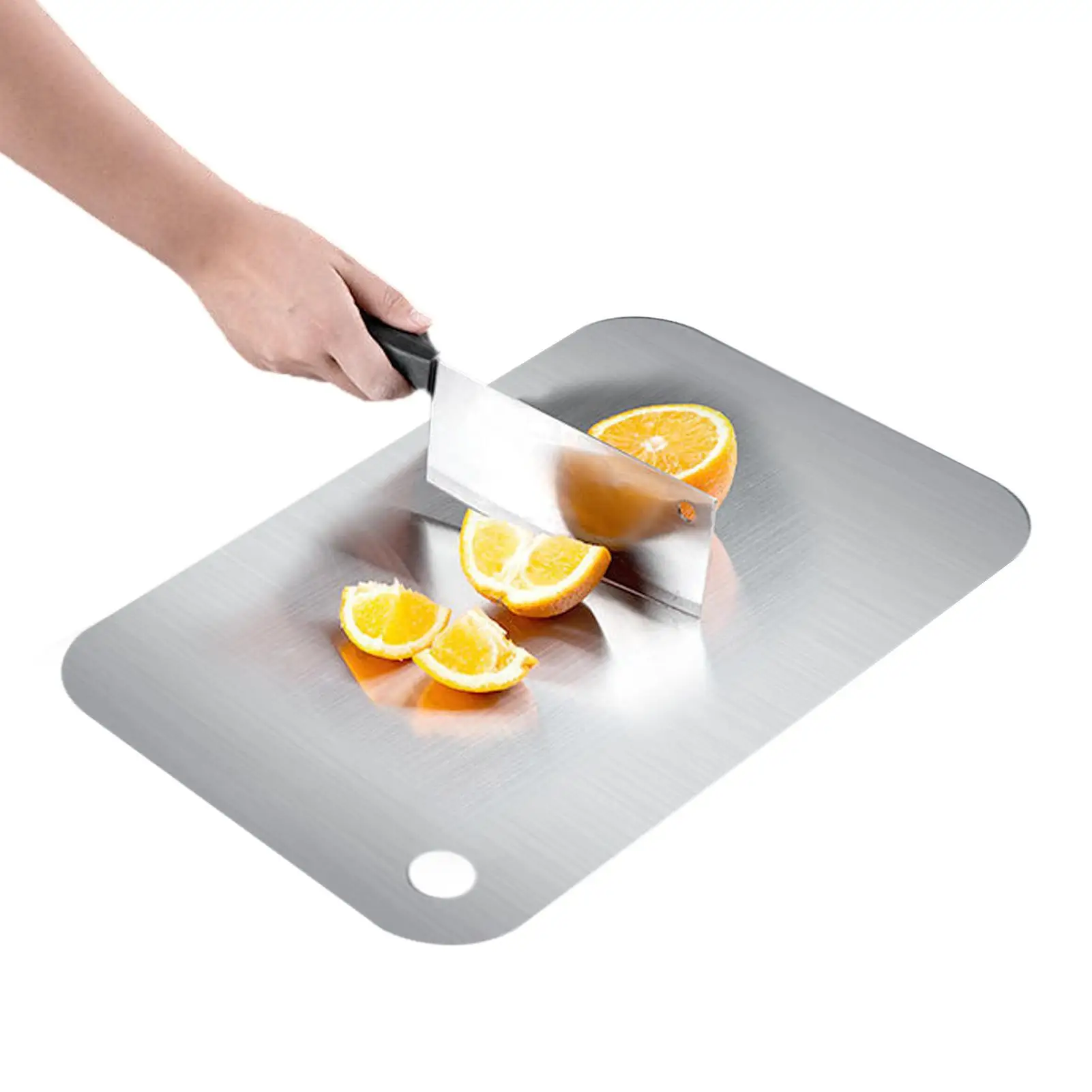 Ultra-thin Titanium Cutting Board Double-Sided Kitchen Chopping Board 304 Stainless Steel Food Grade Kitchen Cutting Mtat