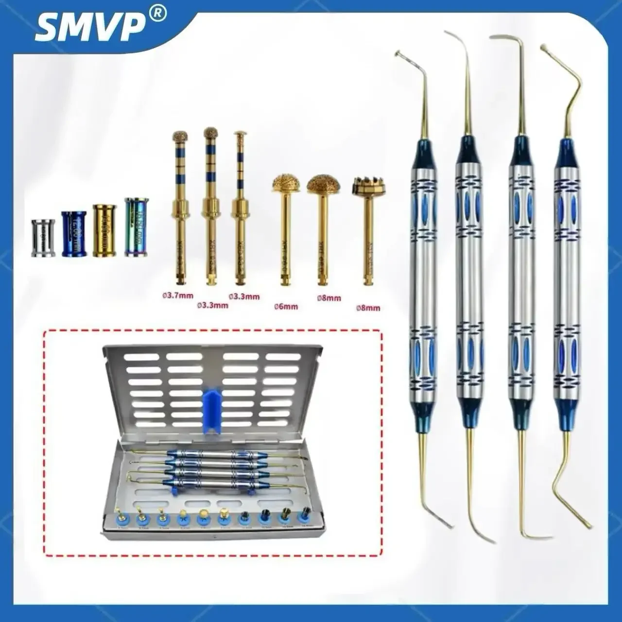 

Dental Sinus Lifting Elevation Kit Implant Drills Stoppers Periosteal Separator Plant External Lifting Drill Surgical Tools