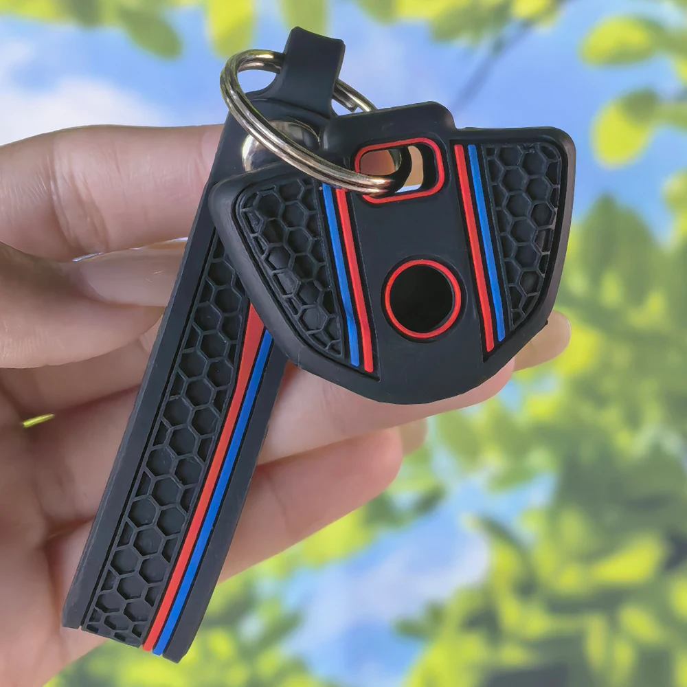 Ergonomic Anti-slip Honeycomb Texture Key Fob Cover with Keychain for BMW S1000r S1000rr S1000xr S 1000 R RR XR Motorbike Key