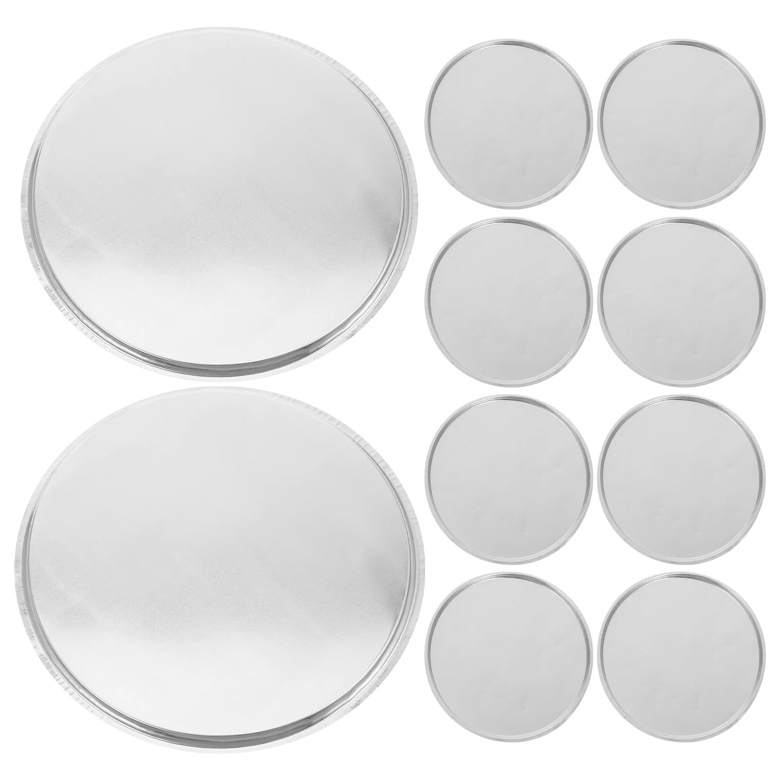 

10pcs Shallow Bottom Weighing Dish Small Scales Aluminum Laboratory Pans Measuring Boat Disposable Generous Capacity Precise