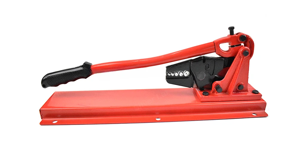 Multi-function Bench swager 24'' crimper steel wirerope cutting tools red swaging tool for wire rope