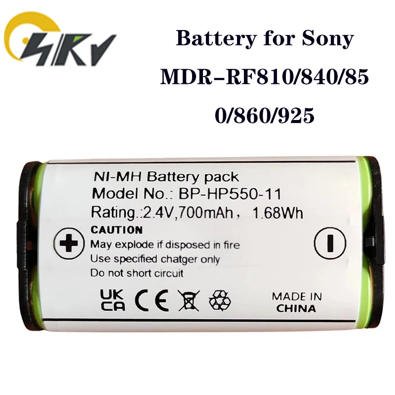 

BP-HP550-11 Ni-MH 2.4V 700mAh Battery For Sony MDR-RF970RK RF970R RF925RK RF912RK RF4000K IF245RK Cordless Headphones