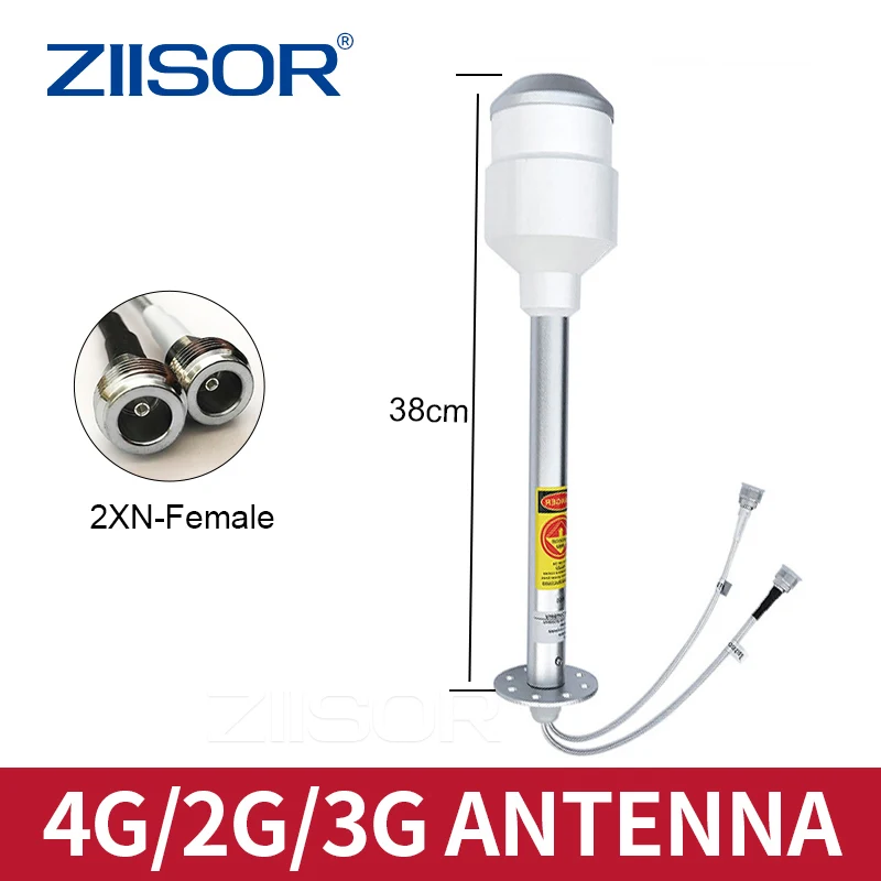 

4G Antenna LTE Feed 1700MHz to 2700MHz Dual Polarity Antennas for MIMO Router Parabolic Dish Grid Feedhorn Long Distance