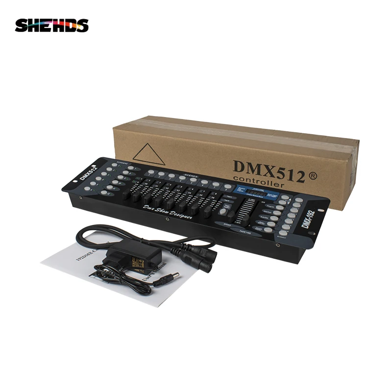 2PCS SHEHDS 192 DMX Controller DMX 512 Console DJ Equipment Stage Lighting For LED Par light Moving Head Spotlights