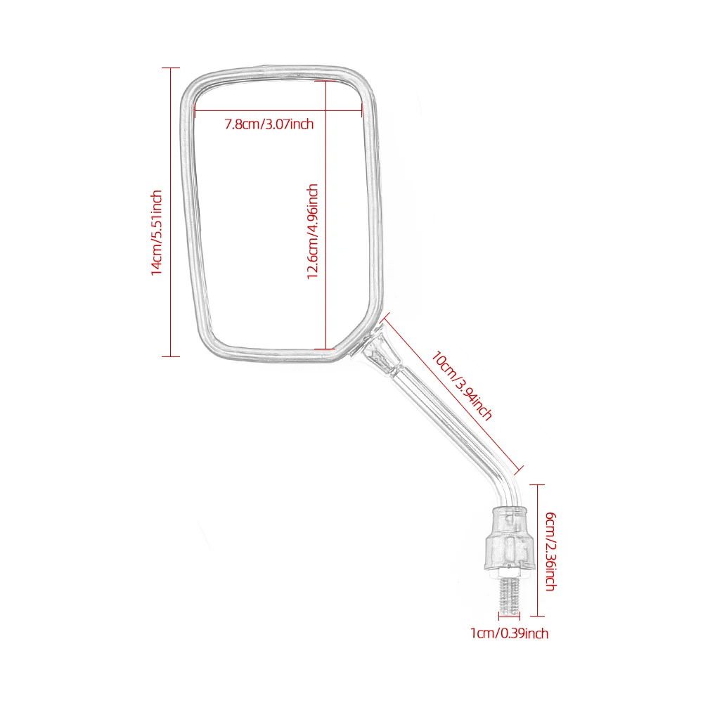 10MM motocykl metalowy lusterko wsteczne boczne dla Honda Hornet 250 600 900 Jade VT250 CB-1 CB400 SF CB600 CB750 CB1300