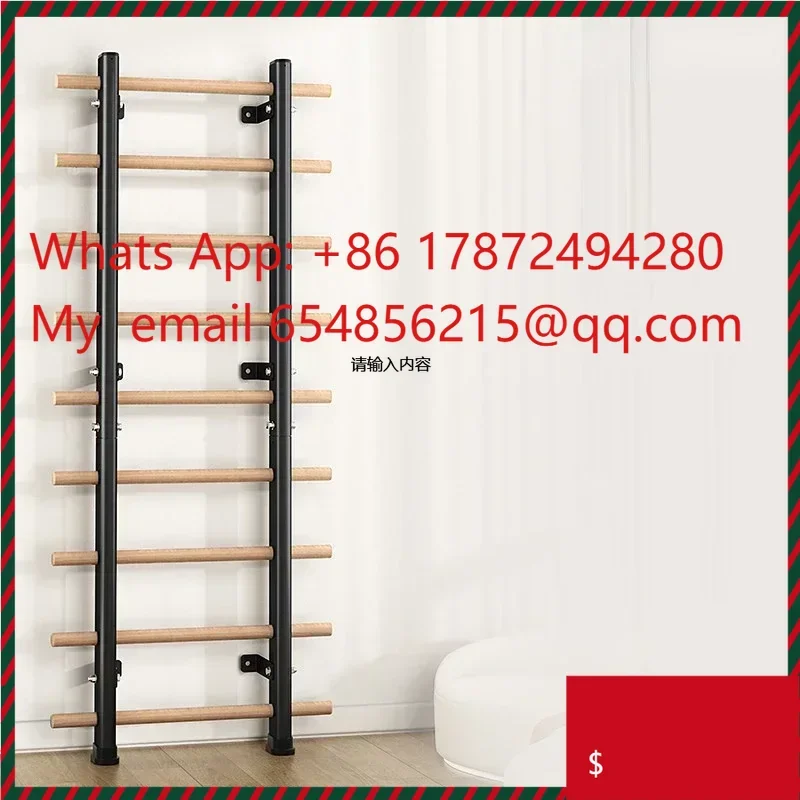 Wholesale Manufacturer  Fitness Pull Up Bar Wall Mounted Wooden Swedish Ladder