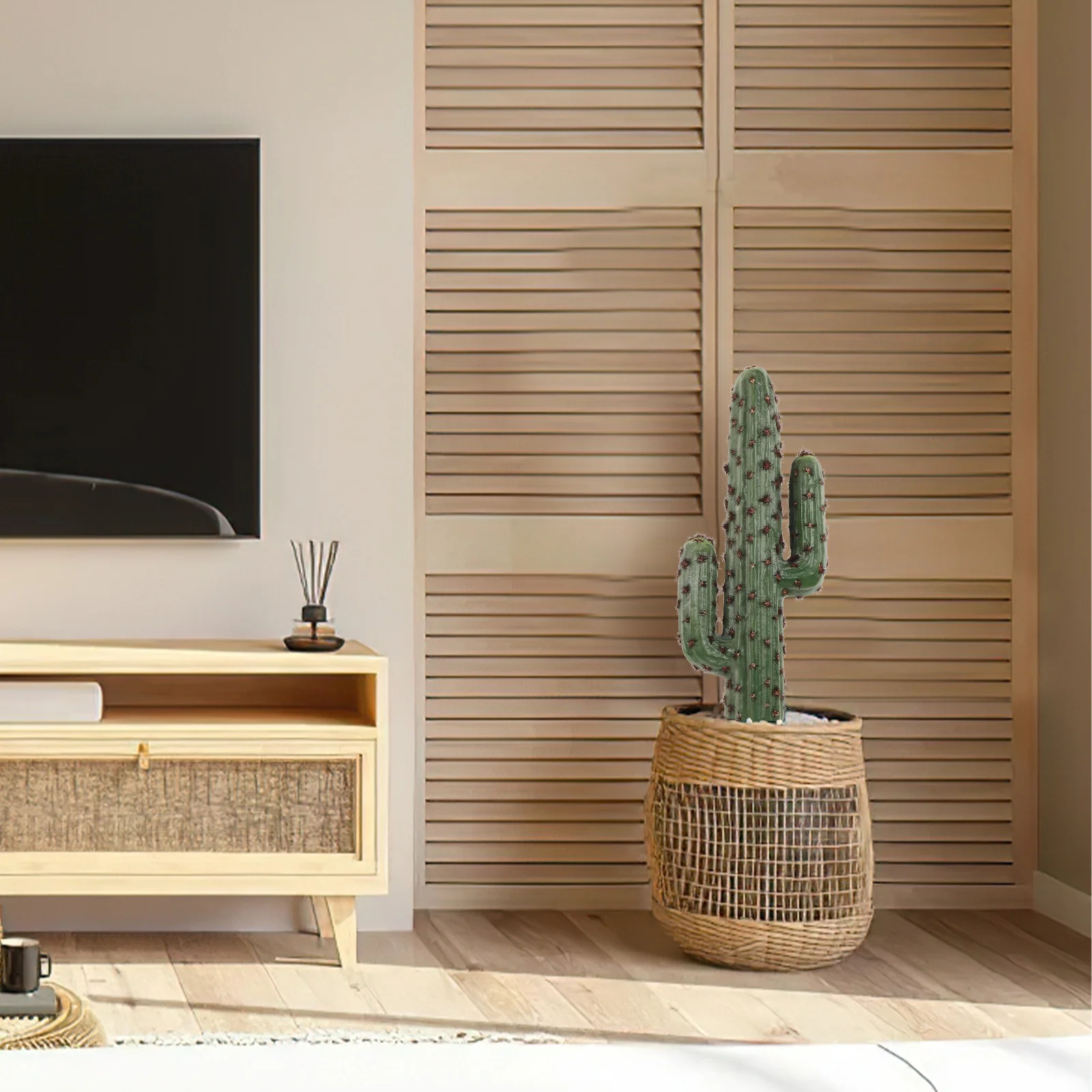 

Simulation Cactus Lightweight Plastic Unpotted Cactus Decor Garden Tabletop Landscape Ornament Garden Decor Simulated Plant