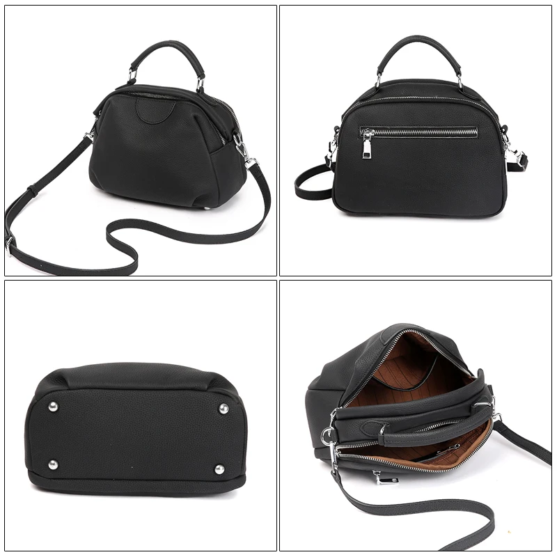 

Women's Cow Leather Durable Crossbody Bag Female Cowhide Luxury Designer Shoulder Bags Ladies Casual Retro Travel Handbags Lady