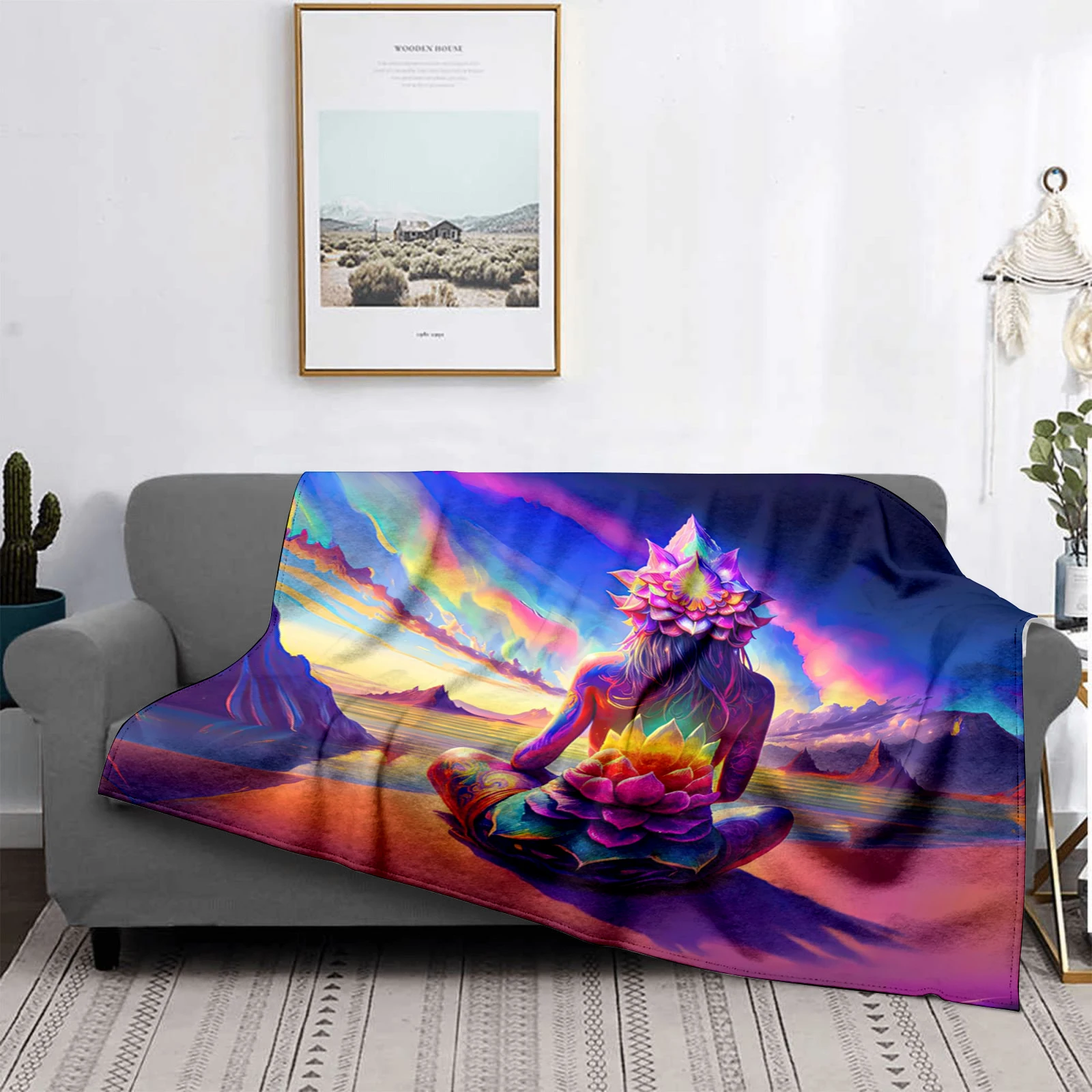 Home decoration plush Sofa blanket Colorful Animal  Bedspread on the bed anime fluffy soft blankets thick blanket for winte