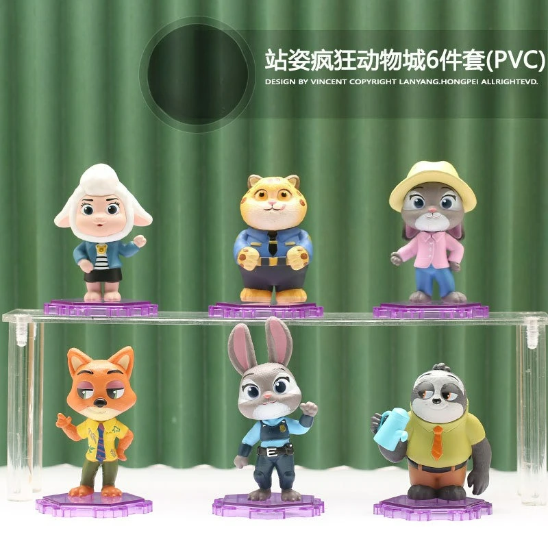 Disney Zootopia 2 Standing Blind Box Toy Judy and Nick Cartoon Figure Anime Model Collectible Gift