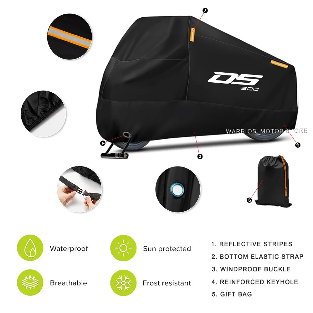 Motorcycle Cover Waterproof Outdoor Scooter UV Protector Dust Rain Cover For Voge DSX 900 DS900X 900 DSX 2024