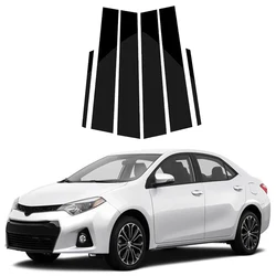 6Pcs Gloss Black Pillar Posts For Toyota Corolla 2014 2015 2016 2017 2018 Door Trim Window Side Decal Cover Accessories