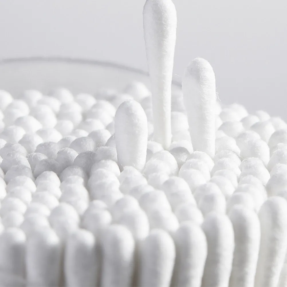 

400Pcs Baby Cotton Swabs Double Spiral Tips Hypoallergenic Paper Stick for Makeup Cleaning First Aid Personal -Friendly