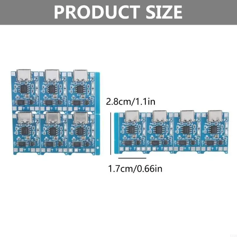 10pcs Tipe C Modul Pengisian Perlindungan Baterai untuk Manajemen Baterai 18650